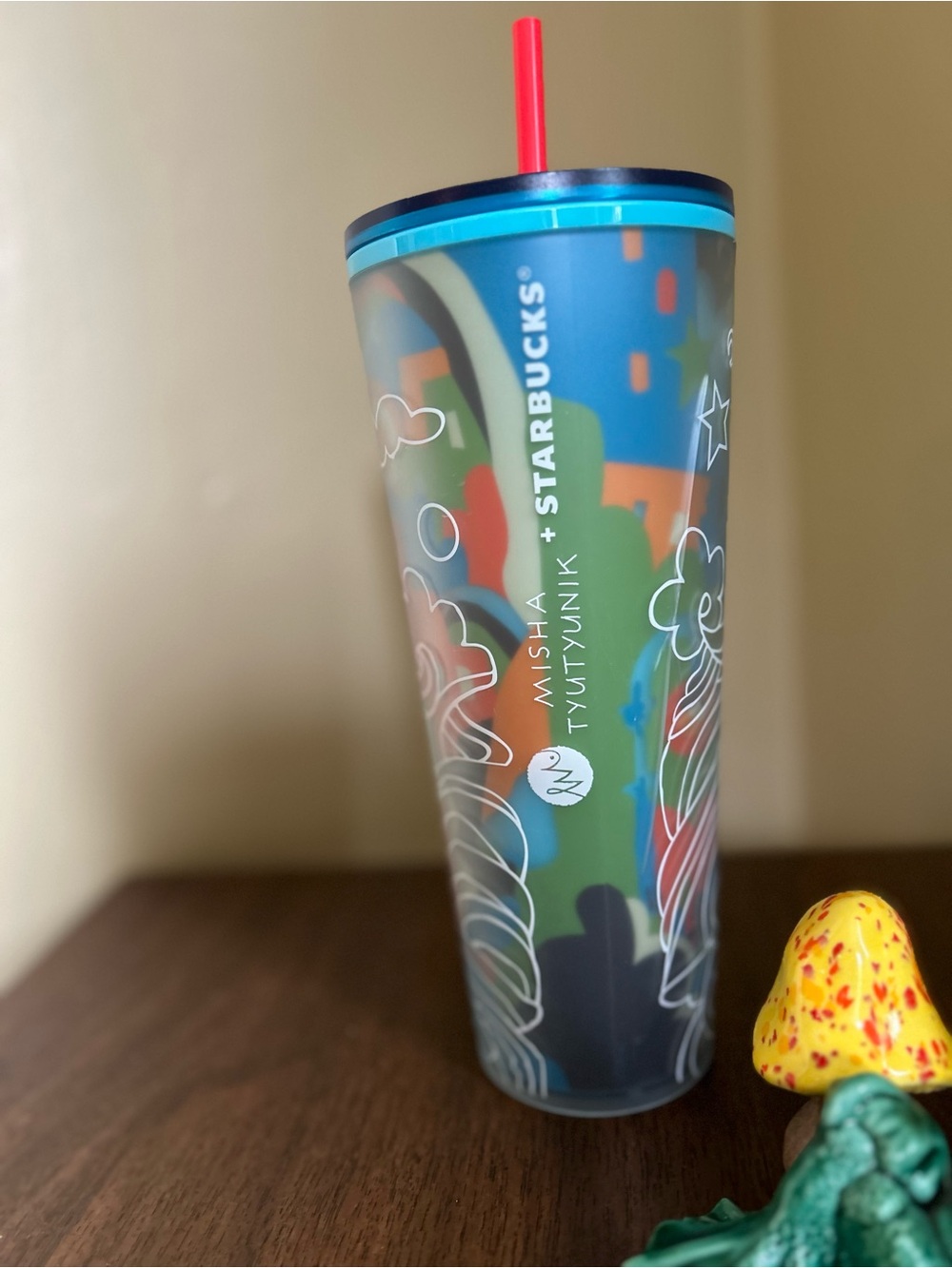 Starbucks Misha Tyuityunik TumbStarbucks Misha Tyuityunik Tumbler Cup with Straw